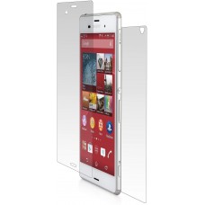 Sony Xperia Z3 - Anti-Scratch High Quality 0.26mm 2.5D Edge to Edge Tempered Black Glass Front and Back Screen Protector